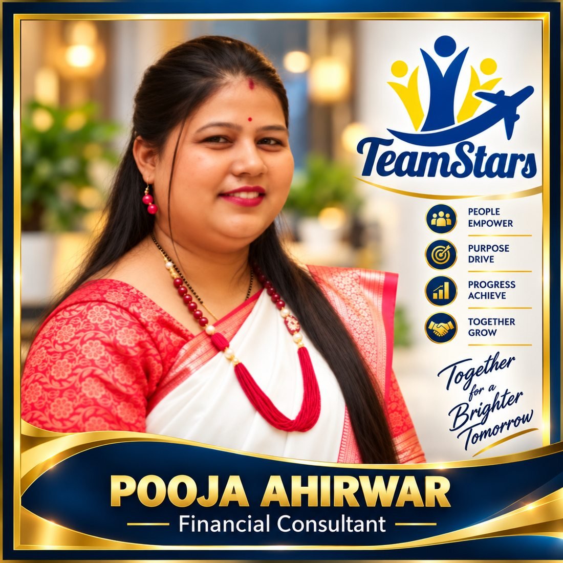 Pooja Ahirwar — TeamStars Bima Sakhi member
